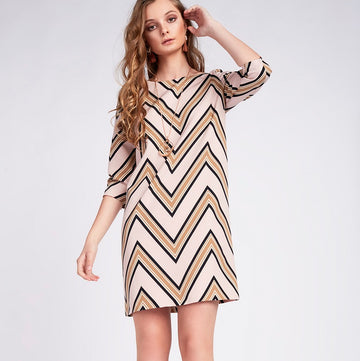 ABITO MATILDE CANO CORTO MANGA ZIG ZAG